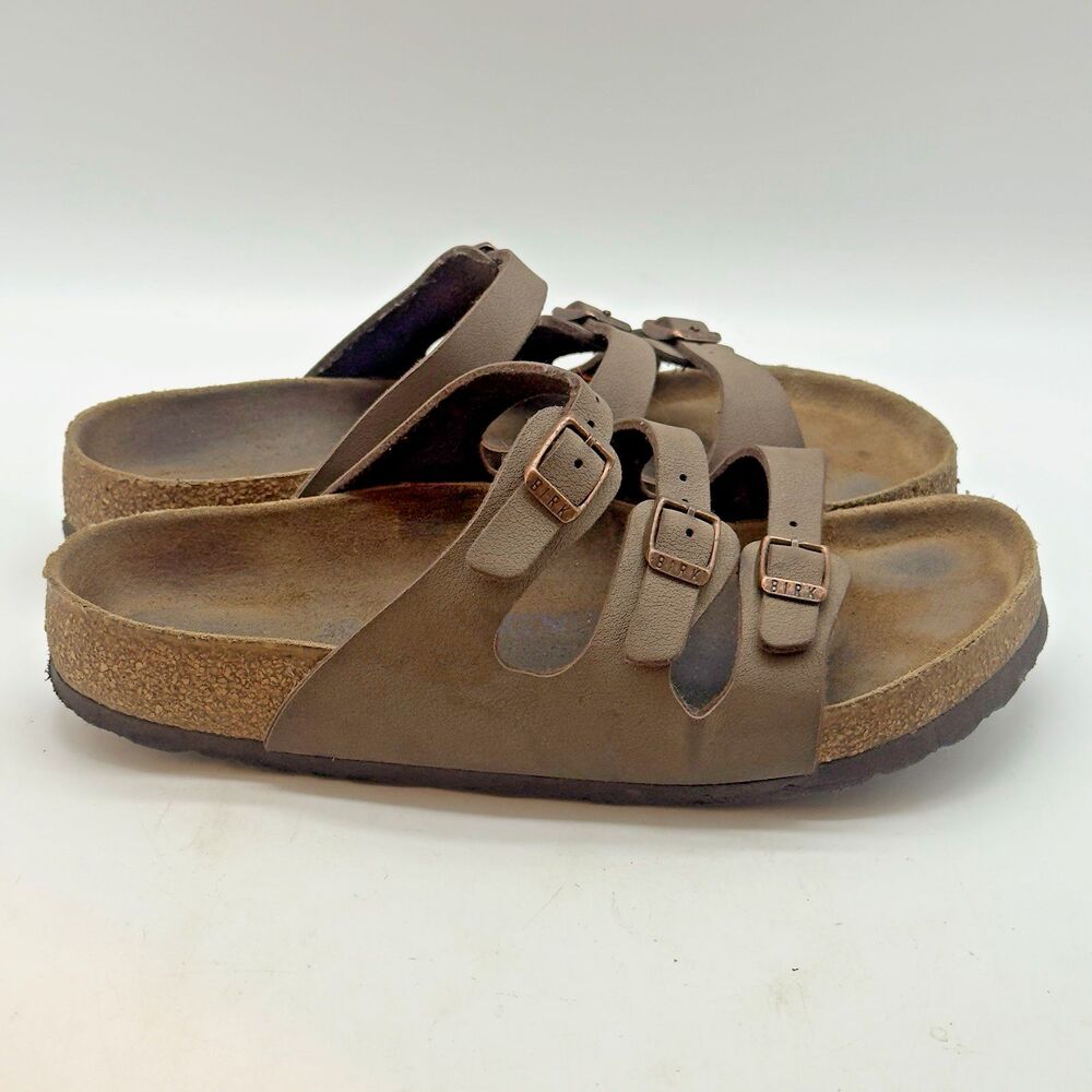 Birkenstock Florida Soft Sole Birko-Flor® Sandals EU 38R W 7 - M 5 Triple Strap